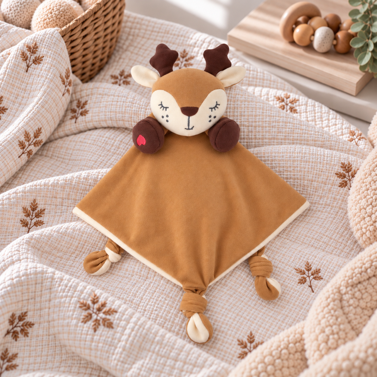 Queebi Deer Lovey Security Blanket