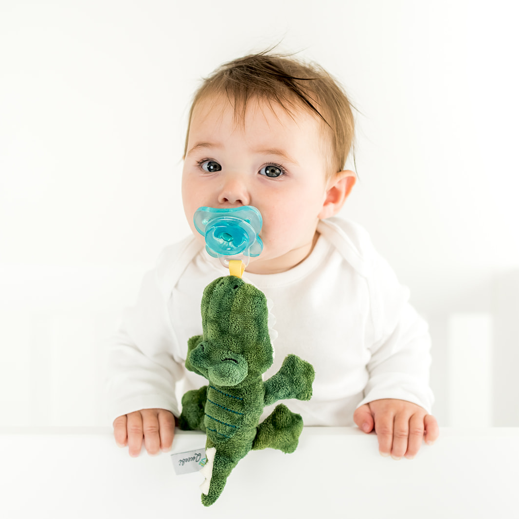 Queebi PaciBuddy Crocodile Pacifier Holder