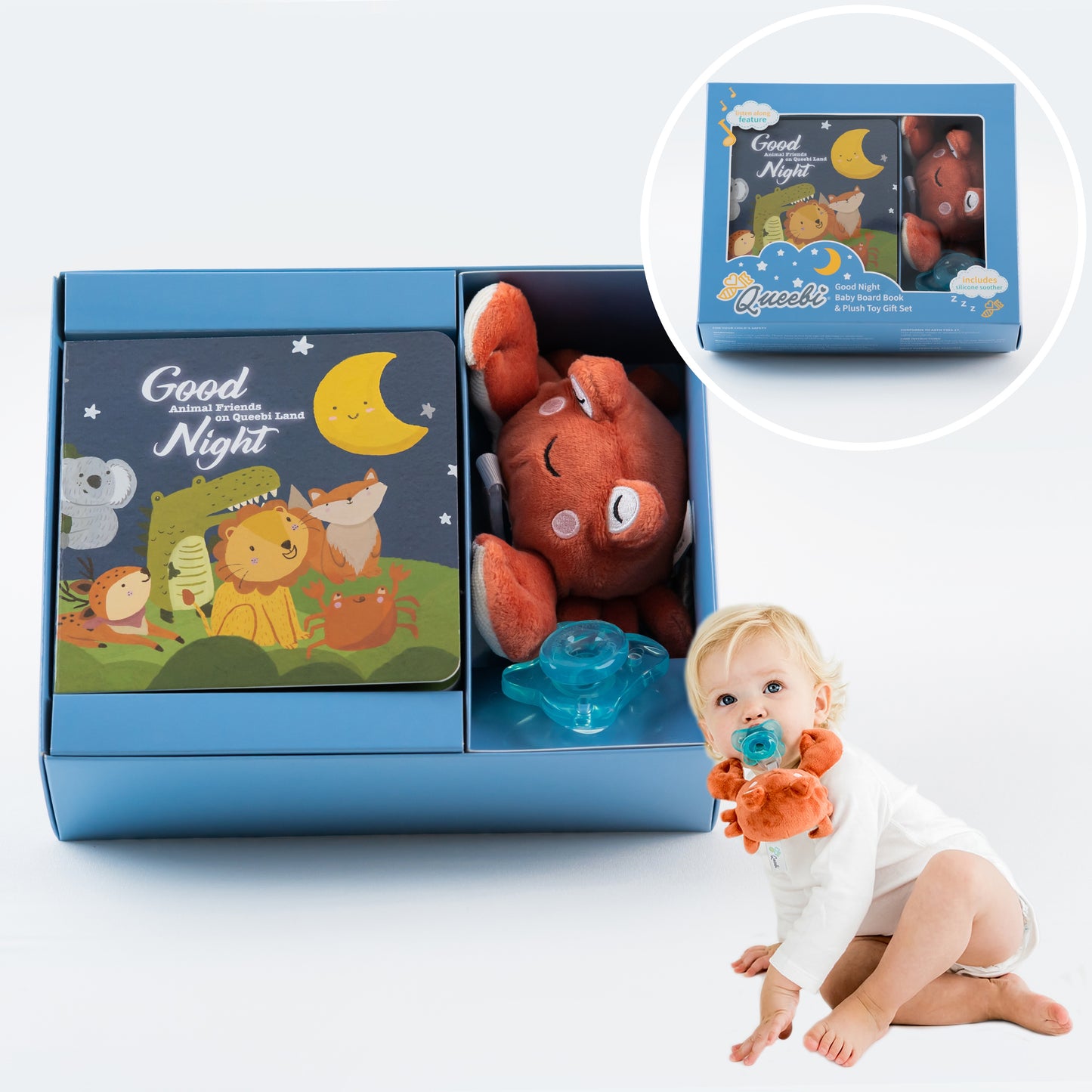 Sleep Baby Book Crab Gift Set