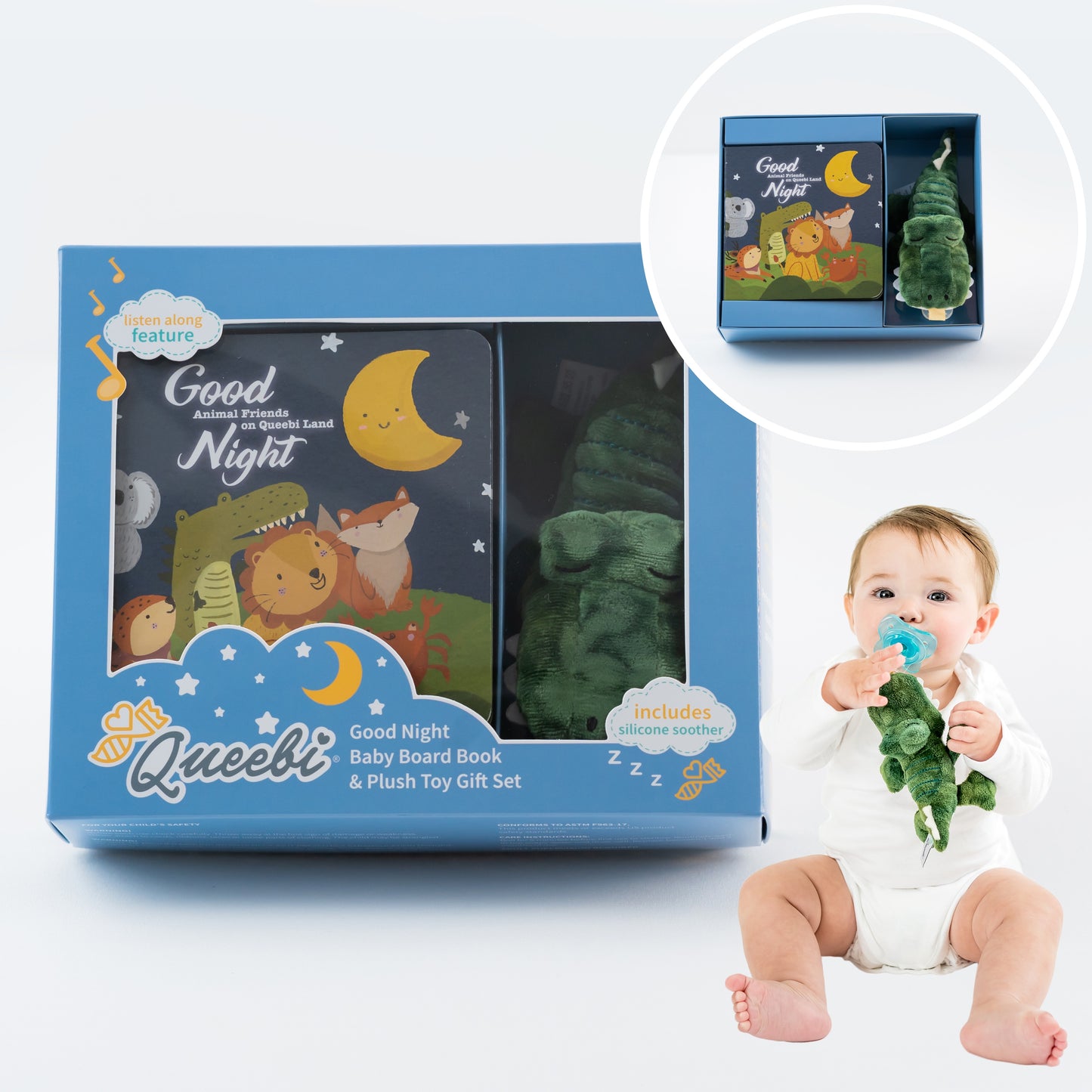 Sleep Baby Book Crocodile Gift Set