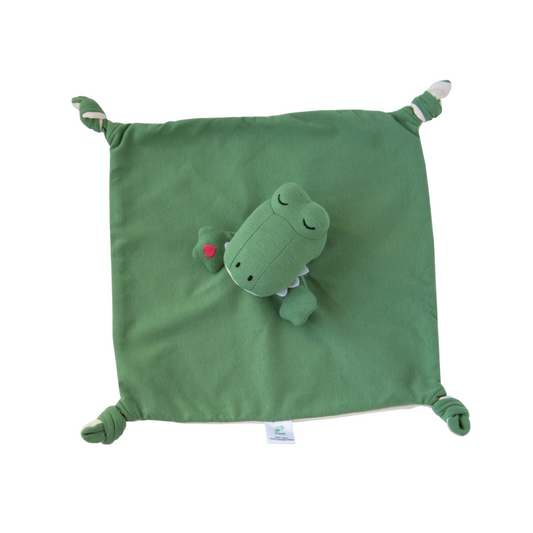 Queebi Crocodile Lovey Security Blanket