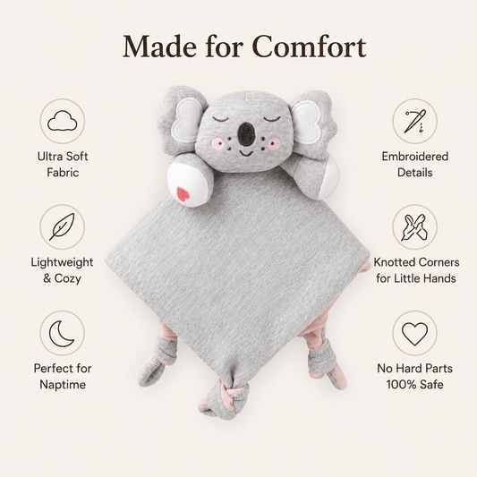 Queebi Koala Lovey Security Blanket