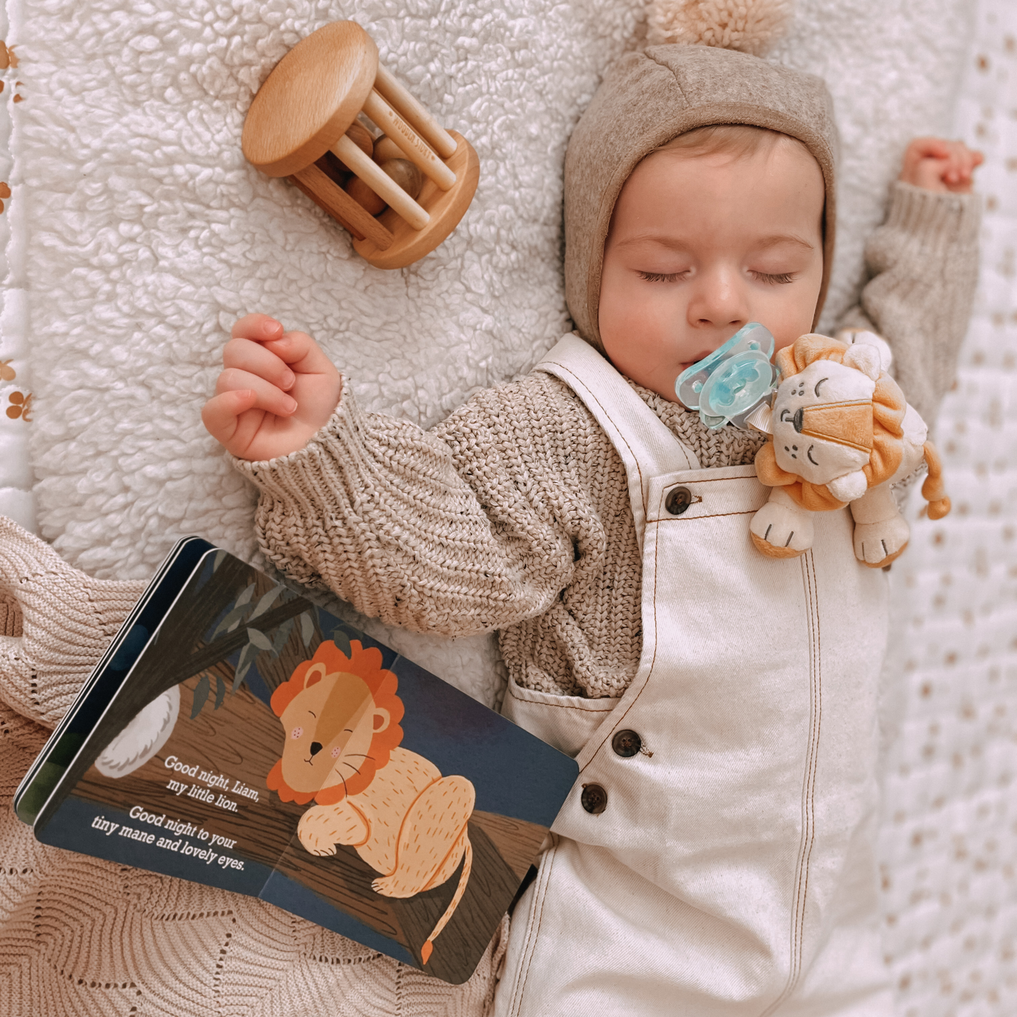 Sleep Baby Book Lion Gift Set