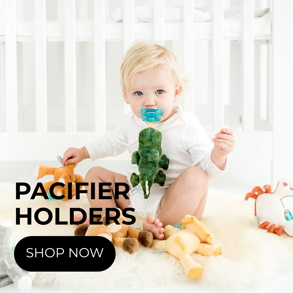 Baby Pacifier Holders & Plush Pacifier Toys
