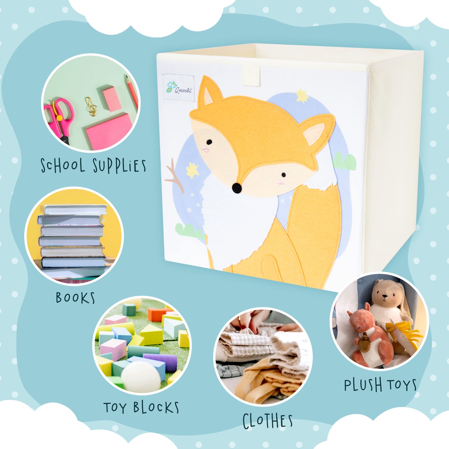 Queebi Storage Cube - Fox