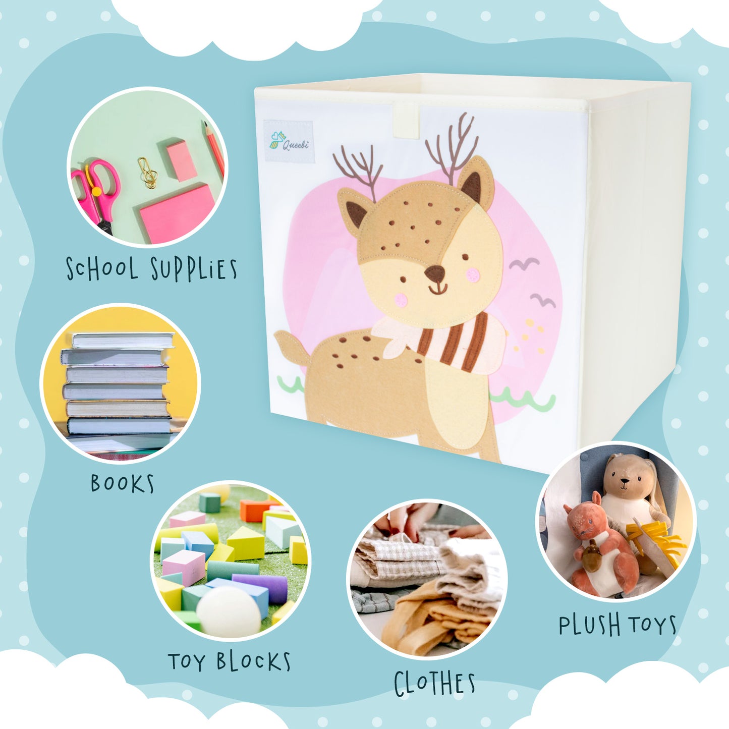 Queebi Storage Cube - Deer