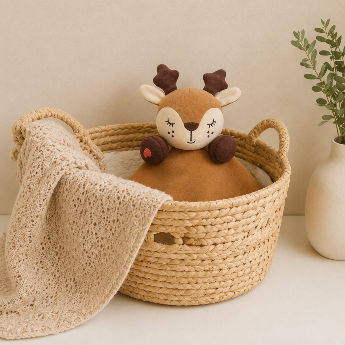 Queebi Deer Lovey Security Blanket