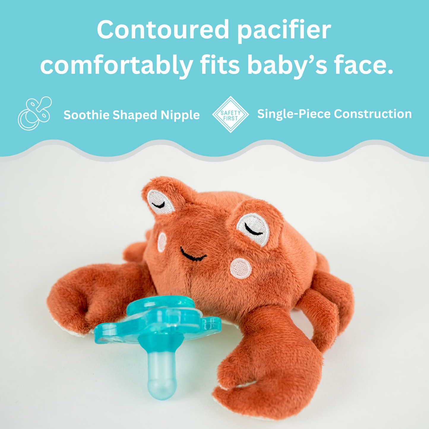 Queebi PaciBuddy Crab Pacifier Holder