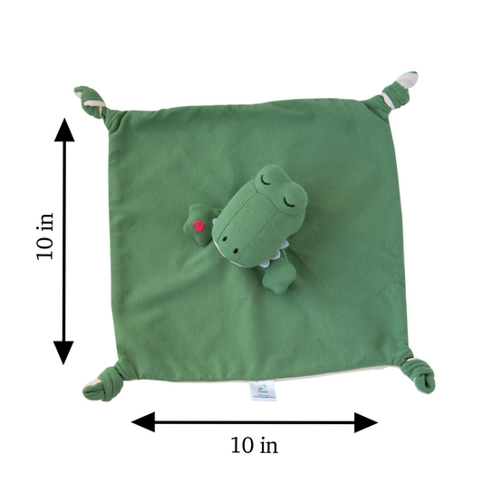 Queebi Crocodile Lovey Security Blanket