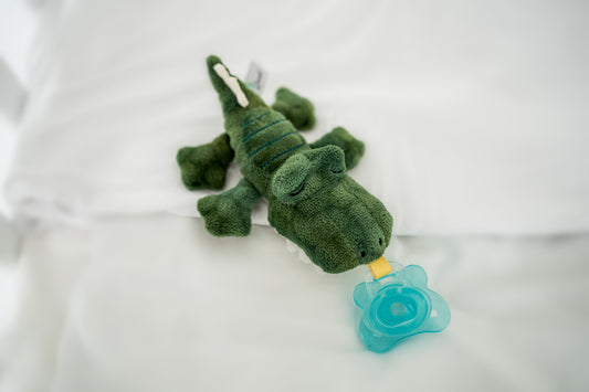 Queebi PaciBuddy Crocodile Pacifier Holder