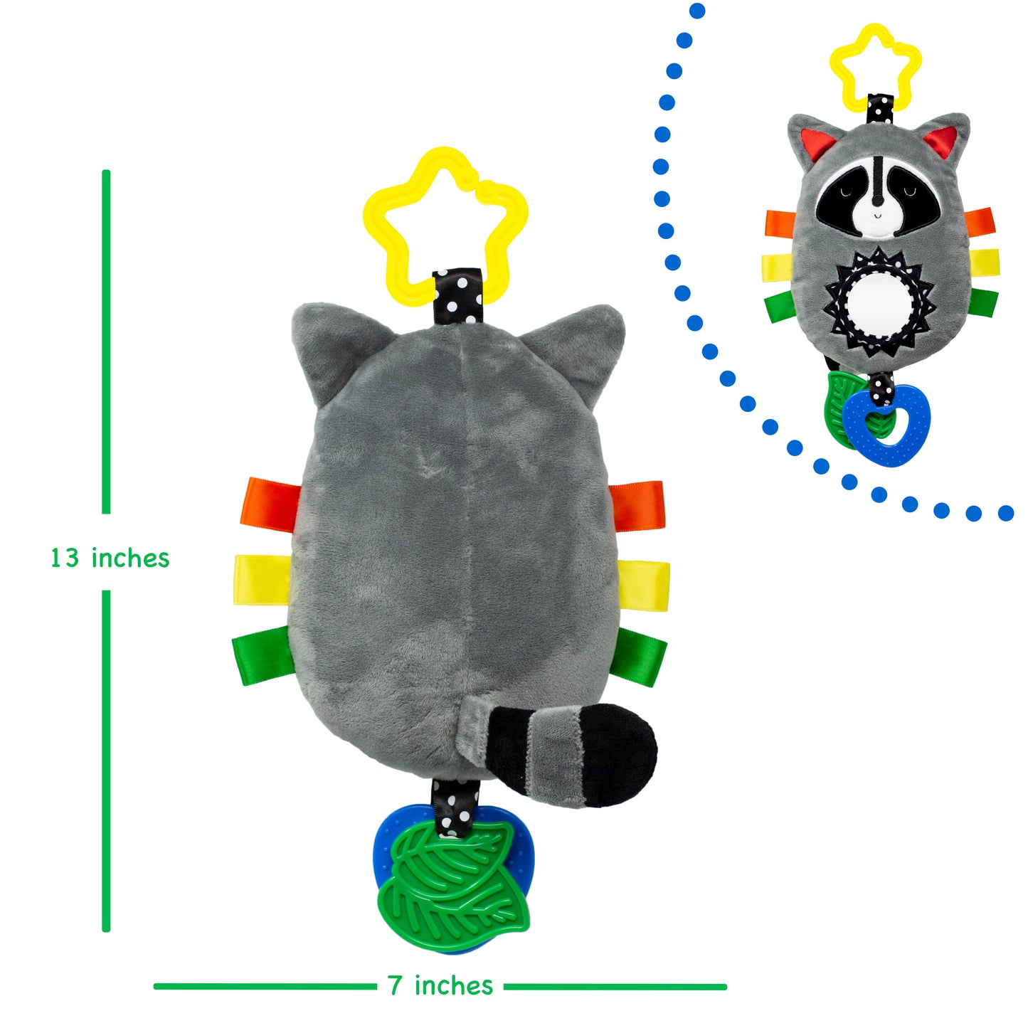 Kalianii Squish 'N Play Raccoon Activity Toy