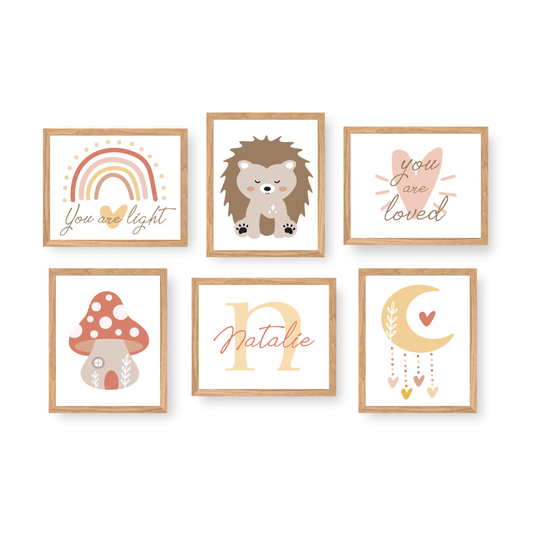 Personalized Woodland Wall Art